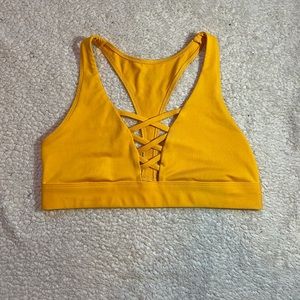 VS Pink Sports Bra, Yellow, size Large, NWOT